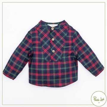 O21B61-Camicia Fina Ejerique Tartan-Abbigliamento Bambini Autunno Inverno 2021