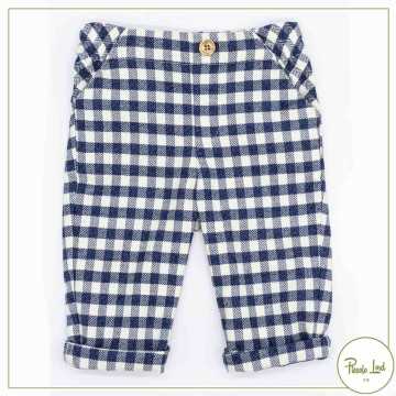 O21B26-Pantaloni Fina Ejerique Vichy-Abbigliamento Bambini Autunno Inverno 2021