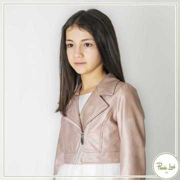 5711-85-Giubbotto Miss Leod Rosa-Abbigliamento Bambini Primavera Estate 2022