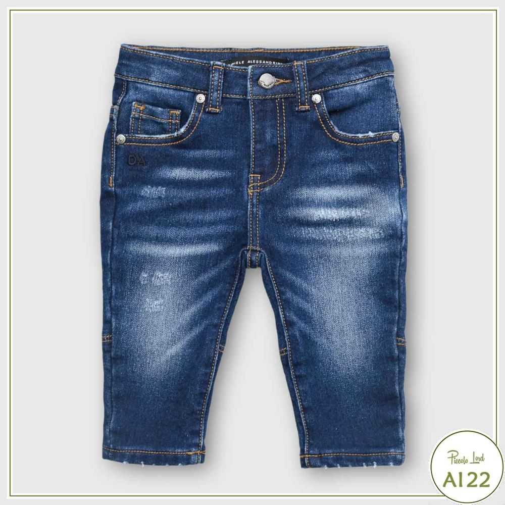 1291PD0803-Jeans Alessandrini Night-Abbigliamento Bambini Autunno Inverno 2022