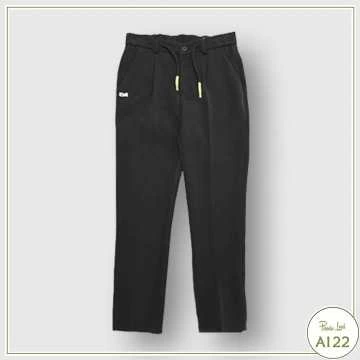 1231P1211-Pantaloni Alessandrini Black-Abbigliamento Bambini Autunno Inverno 2022