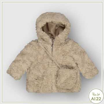 57018-Giubbotto Eco Pelliccia Birba/Trybeyond Beige-Abbigliamento Bambini Autunno Inverno 2022