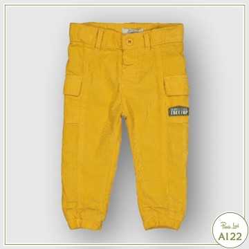 52035-Pantalone Birba/Trybeyond Giallo-Abbigliamento Bambini Autunno Inverno 2022