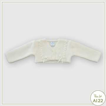 022MA-251-Giacchino Sardon Panna-Abbigliamento Neonato Autunno Inverno 2022