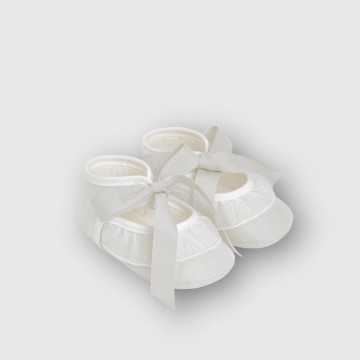 035-150492-Scarpine Paz Rodriguez Cream-Abbigliamento Neonato Primavera Estate 2023