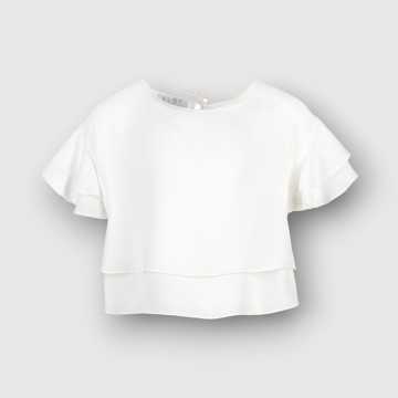 4720-PE23-Camicia Elsy Yogurt-Abbigliamento Bambini Primavera Estate 2023