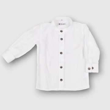 CSK0355-Camicia Shakò Bianco-Abbigliamento Bambini Primavera Estate 2023