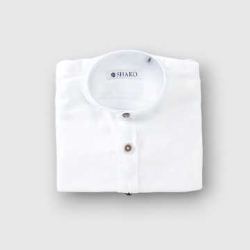 CSK0355-Camicia Shakò Bianco-Abbigliamento Bambini Primavera Estate 2023