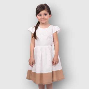 S23-2114-Abito Alice Pi Avorio-Beige-Abbigliamento Bambini Primavera Estate 2023