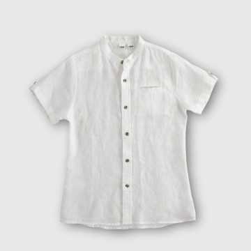 46800-Camicia iDO Bianco-Abbigliamento Bambini Primavera Estate 2023
