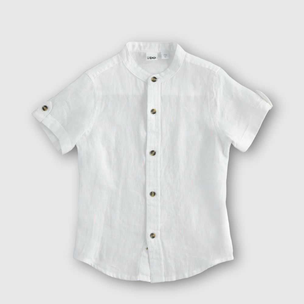46204-Camicia iDO Bianco-Abbigliamento Bambini Primavera Estate 2023