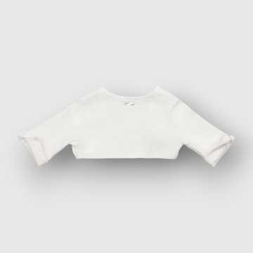 CSCL10I-Coprispalla Lalalu white-Abbigliamento Neonato Primavera Estate 2023