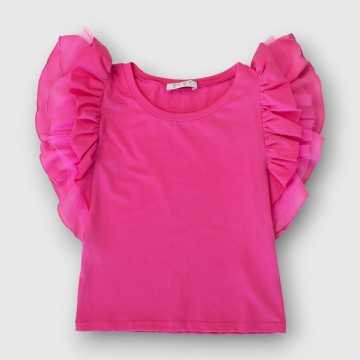 4901-PE23-T-Shirt Elsy Fuxia-Abbigliamento Bambini Primavera Estate 2023