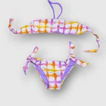 23/PQ01-Bikini Azue Fantasia-Abbigliamento Bambini Primavera Estate 2023