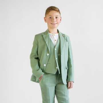GSK0681-Completo Shakò Verde-Abbigliamento Bambini Primavera Estate 2023
