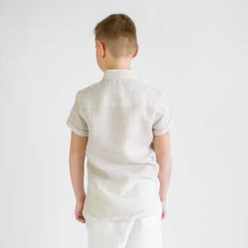 CSK0784-Camicia Shakò Beige-Abbigliamento Bambini Primavera Estate 2023