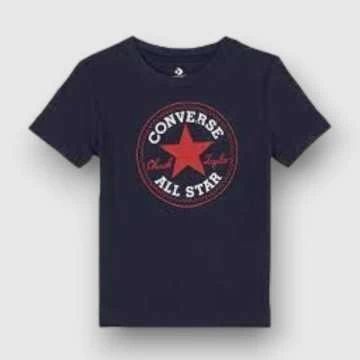 866500-BA0-T-Shirt Converse Blu-Abbigliamento Bambini Primavera Estate 2023