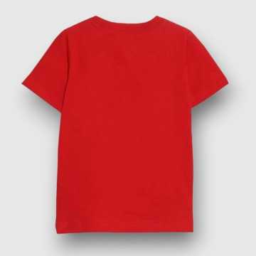 866500-R4U-T-Shirt Converse Rosso-Abbigliamento Bambini Primavera Estate 2023