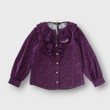 4732G-CM-Camicia J'Aime Viola-Abbigliamento Bambini Autunno Inverno 2023