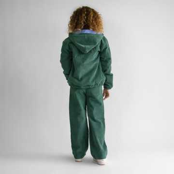 FM0736-Giubbotto Fracomina Verde-Abbigliamento Bambini Autunno Inverno 2023