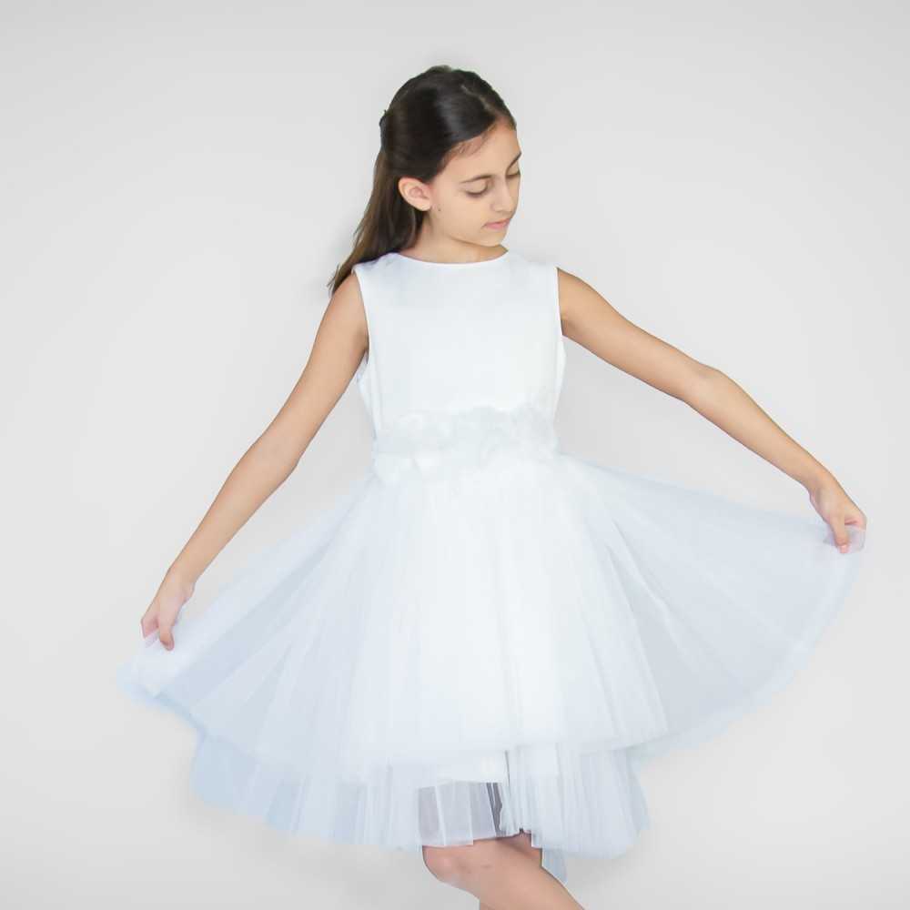 4821-004-Vestito Miss Leod Bianco-Abbigliamento Bambini Primavera Estate 2023