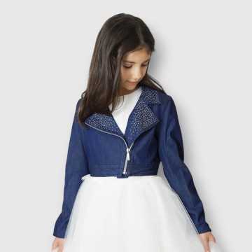 5607-Giubbotto Miss Leod Jeans-Abbigliamento Bambini Primavera Estate 2021