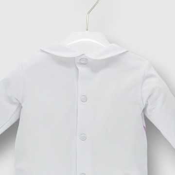 E2426T-Tutina Ninnaoh Bianco-Abbigliamento Neonato Primavera Estate 2024