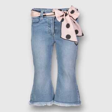 6602-PE24-Pantaloni Elsy Indaco-Abbigliamento Bambini Primavera Estate 2024