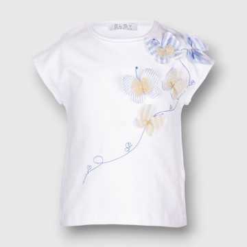 6912-PE24-T-Shirt Elsy White-Abbigliamento Bambini Primavera Estate 2024