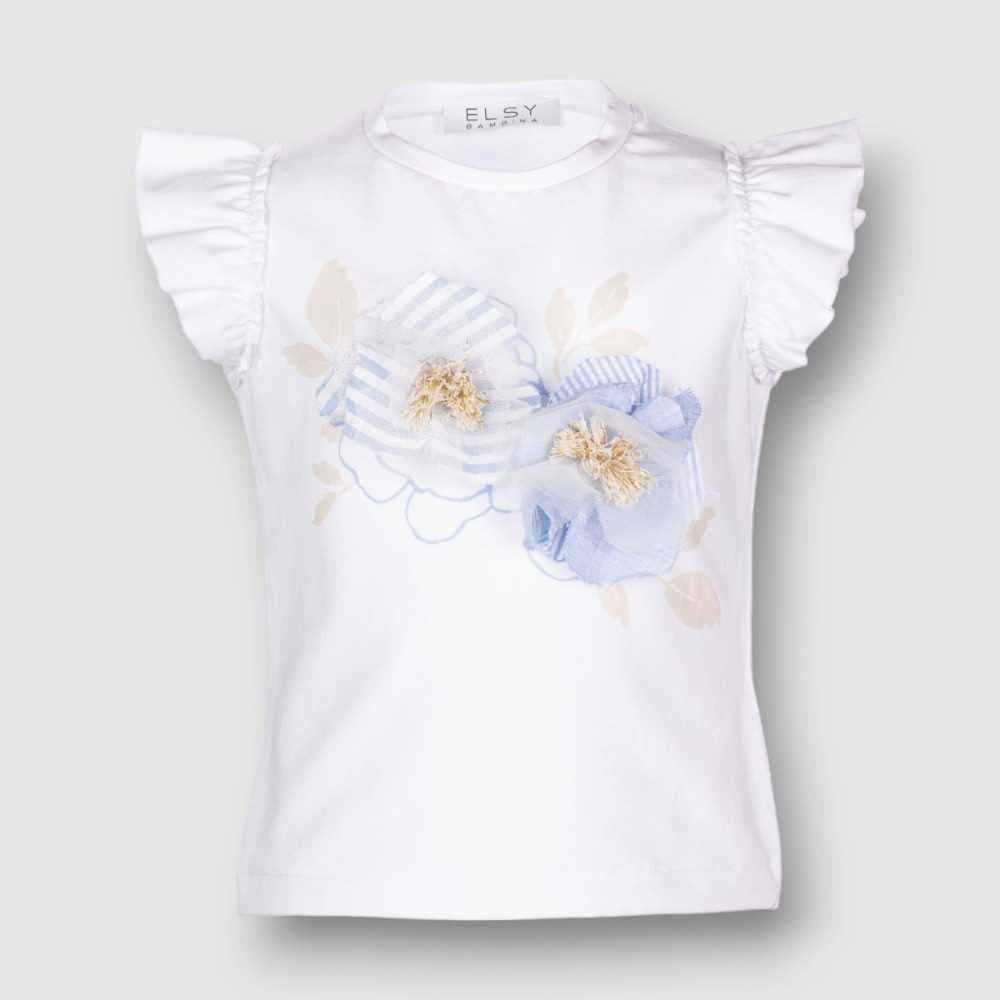 6915-PE24-T-Shirt Elsy White-Abbigliamento Bambini Primavera Estate 2024
