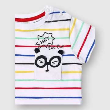 11369738-T-Shirt Tuc Tuc Bianco-Abbigliamento Bambini Primavera Estate 2024