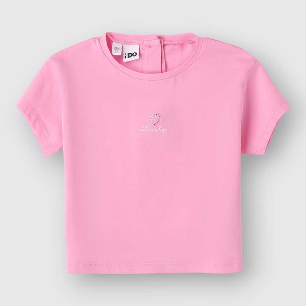 48337-T-Shirt iDO Rosa-Abbigliamento Bambini Primavera Estate 2024