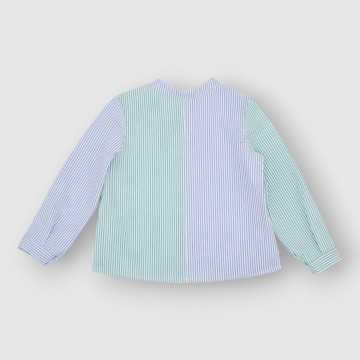P24B47-Camicia Fina Ejerique Azzurro-Abbigliamento Bambini Primavera Estate 2024