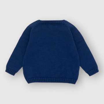 P24B43-Maglia Fina Ejerique Azzurro-Abbigliamento Bambini Primavera Estate 2024