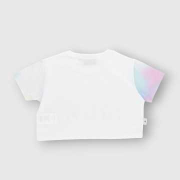 S24TIANNA3451-M-T-Shirt Shoe Bianco-Abbigliamento Bambini Primavera Estate 2024