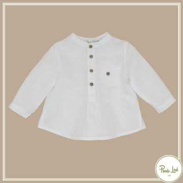 P21B43-Camicia White Fina Ejerique-Abbigliamento Bambini Primavera Estate 2021